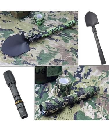 scosao Camouflage Tape Wrap 10PCS Self Adhering Cohesive Bandage Wrap 2" x5yd / 5cmx4.5m Stealth Camo Tape with Non-Woven Fabric for Outdoor Sport Hunting Military Shooting Bow - Buy Online on GoSupps.com