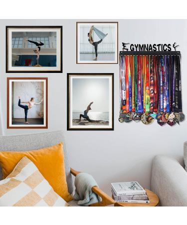 Goutoports Gymnastics Girls Medal Holder - Sturdy Black Steel Rack for Over 60 Medals - Buy Online on GoSupps.com