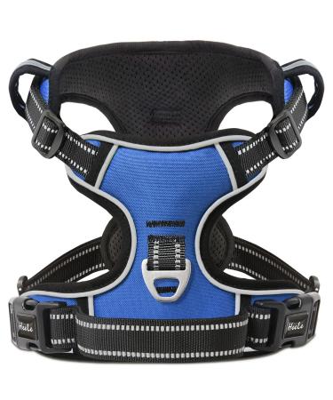 Heele dog crockery no-pull dog harness breast dishes for medium-sized dogs softly breathable reflectively reflective dog harness Anti pull with padded handle blue s s universal blue - Buy Online on GoSupps.com