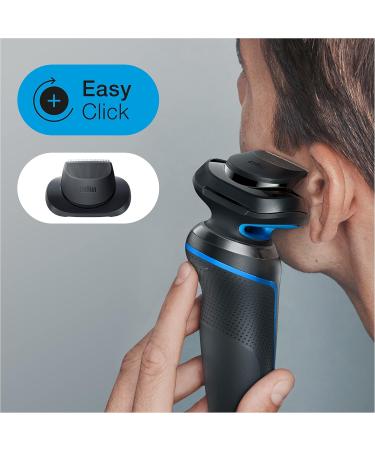 Buy Braun Series 5 CS Razor for Men - Electric Shaver with 3 Flexible Blades & Beard Trimmer | M4500CS Turquoise & 53B Black - International Shipping Available - Buy Online on GoSupps.com