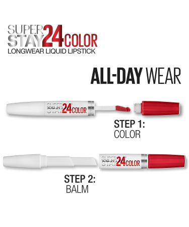 Maybelline Superstay 24 2-Step Lipcolor - Non-Stop Orange 210 - Buy Online on GoSupps.com
