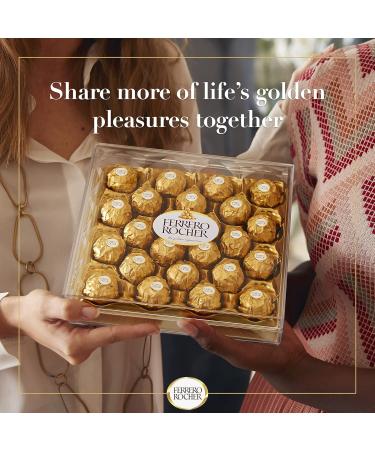 P QUES FERRERO ROCHER FINES GAUFRETTES ENROBEES DE CHOCOLAT AU LAIT ET NOISETTES AVEC NOISETTE ENTIERE OEUF 16 PIECES - Buy Online on GoSupps.com