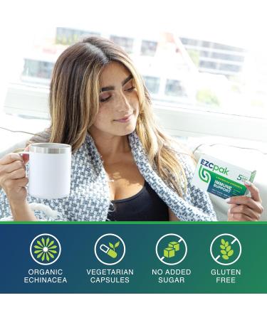EZC Pak 5-Day Tapered Immune Support Booster - Vitamin Immune Support Supplement Echinacea Zinc Vitamin C Vitamins for Immune System Support Immune Boosters for Adults - Immune Support Vitamins 1 Count (Pack of 1) - Buy Online on GoSupps.com