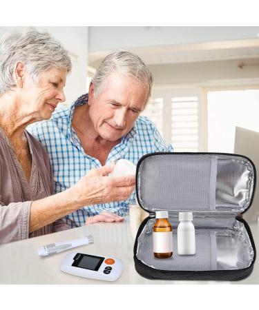 Portable Insulin Cooler Bag - Medicine Cooling Container for Patients | Black Insulated Travel Case - Buy Online on GoSupps.com