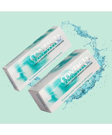 Contacta Daily Lenses - Myopia Daily Contact Lenses with Hyaluronic Acid -1.25 Diopters 30 Pack - Safe & Easy to Use - Buy Online on GoSupps.com