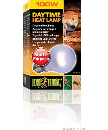 Exo Terra Daytime Heat Lamp - A19 100W Broad Spectrum Daylight | E27 Socket | Perfect for Reptiles and Amphibians - Buy Online on GoSupps.com