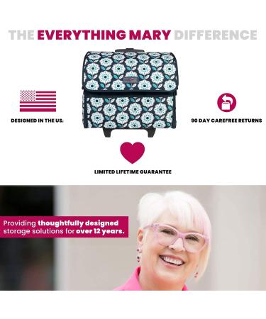 Everything Mary Collapsible Sewing Machine Case Teal - Craft Rolling Tote with Wheels - Buy Online on GoSupps.com