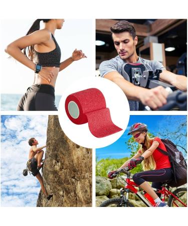 Waterproof Elastic Bandage Wrap - Sports Athletic Tape for Wrist & Ankle Sprains | 1pc Red - Best First Aid Solution - Buy Online on GoSupps.com