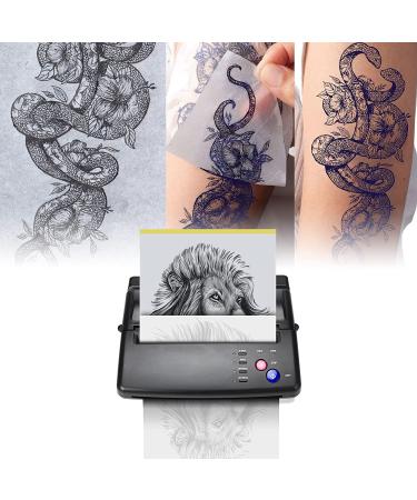 Goyappin Tattoo Stencil Printer Machine with 20 Transfer Papers - Thermal Copier for Temporary and Permanent Tattoo Supplies - Buy Online on GoSupps.com
