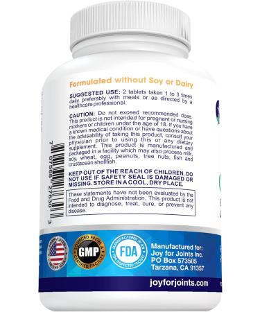 Vitality Span Glucosamine Chondroitin MSM Advanced Support Tripple Strength with Zinc and Copper for Men and Women Made in USA 90 Veg Tablets - Buy Online on GoSupps.com