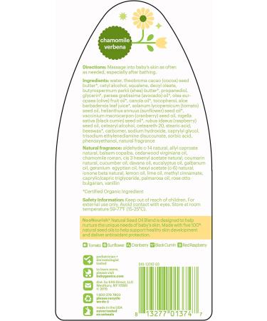 Babyganics Daily Lotion Chamomile Verbena 17 Fl Oz (Pack of 2) - Packaging May Vary - Buy Online on GoSupps.com