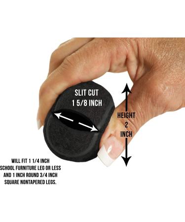 Furniture Footies Smaller PreCut Walker Tennis Ball Glides Heavy Duty Long Lasting Furniture Leg Floor Protection Walker Accessories for Hard Floor Surfaces 2 Inch Size-One Pair Black - Buy Online on GoSupps.com