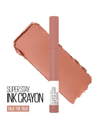 Maybelline Super Stay Ink Crayon Lipstick - Sandy Nude | Longwear Matte Lip Crayon 8Hrs | Precision Tip & Built-in Sharpener | 1 Count - Buy Online on GoSupps.com