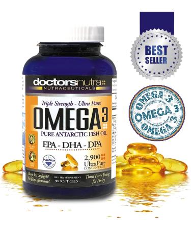 Doctors Nutra Nutraceuticals Omega 3 DPA Fish Oil 2 900 Milligrams Triple Strength Ultra Pure Concentrated EPA-DPA-DHA SoftGels - 30 Servings - Buy Online on GoSupps.com