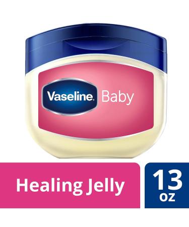 Vaseline 100% Pure Petroleum Jelly Baby 13 oz (Pack of 3) - 3 Pack Baby Skin Care Essentials - Buy Online on GoSupps.com