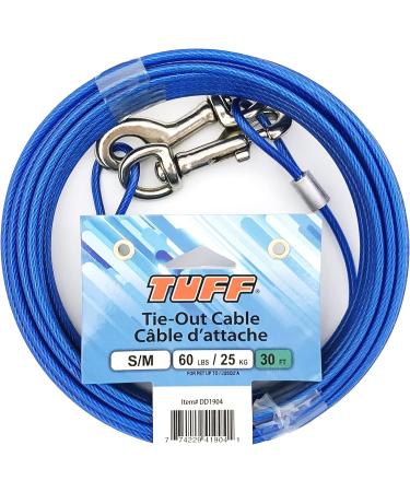 Tuff Tie-Out Cable 30' (Fits Pets Up to 60lb) - Buy Online on GoSupps.com