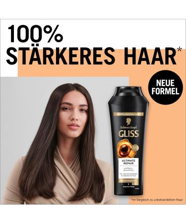 Gliss Ultimate Repair Shampoo (250 ml) Liquid Keratin Shampoo and Pearl Extract Keratin Shampoo for Damaged and Dry Hair - Buy Online on GoSupps.com
