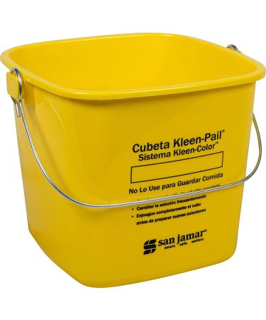 San Jamar Kleen-Pail 6 Qt Yellow Plastic Cleaning Bucket - Buy Online on GoSupps.com