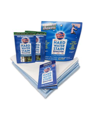 Brite & Clean Spotless Showers Kit for Hard Water Stain Removal & Cleaning