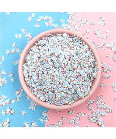 NIANTU11 100g 5mm Hot Rainbow Cloud Polymer Clay Slices Soft Clay Sprinkles for Crafts DIY Nail Art Klei Tiny Cute Mud Particles Accessories Gift (Color : Rainbow Cloud) - Buy Online on GoSupps.com