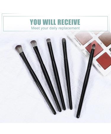 VOCOSTE 5pcs Makeup Brush Set - Face Concealer Eyeshadow Smudger & Highlighter Brushes with Wooden Handles | International Shipping Available - Buy Online on GoSupps.com