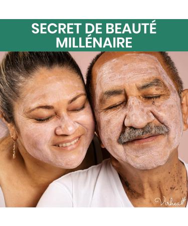  virhea White Clay Powder 100g - Acne Face Mask - Natural Face Care for Sensitive Skin - Kaolin Surfine Clay - Purifying Face Mask for Men and Women - Buy Online on GoSupps.com