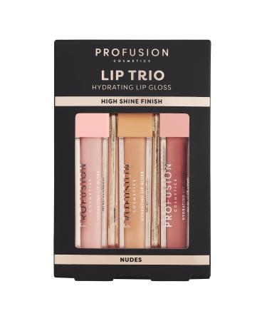 PROFUSION COSMETICS LIP TRIO HIGH SHINE LIP GLOSS - NUDES - Buy Online on GoSupps.com