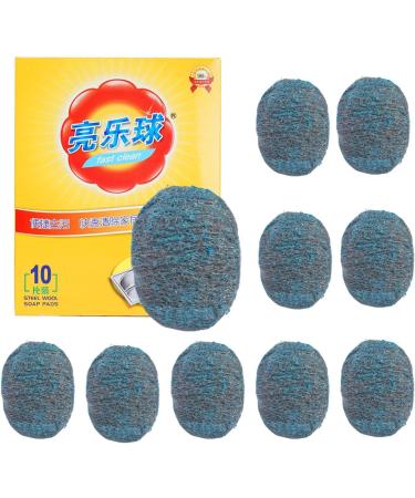 Steel Scrubber for Dishes - Wool Steel Scrubbers for Kitchen Reusable Steel Scrubber for Broiler Racks Pots Pans Tough Cleaning On Stoves Sinks Scouring Stubborn Messes - Buy Online on GoSupps.com