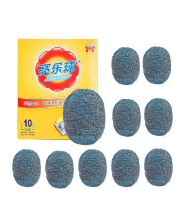 Steel Scrubber for Dishes - Dish Scrubbers - Tear Resistant Reusable Steel Wool for Kitchen Effective On Sinks Grills Pots Broiler Racks Stoves Cleaning Dishes