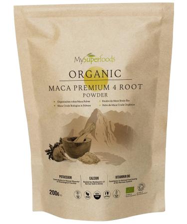 MySuperfoods Organic Maca Premium 4 Root Powder 200g Premium 4 Root 200.00 g (Pack of 1) - Buy Online on GoSupps.com