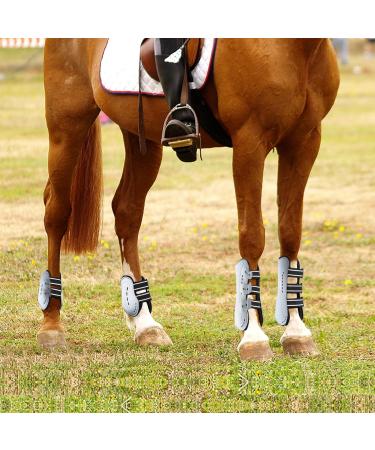 Free Gaiters & String Caps Set - 4 Neoprene Horse Tendon Protectors for Jumping Riding & Dressage - Buy Online on GoSupps.com