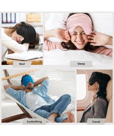 FRESHME Pure Mulberry Silk Sleep Mask Eye Cover - 100% Blackout Blindfold for Women and Men - Soft and Comfortable Eye Shade for Travel - Adjustable Band Included - Buy Online on GoSupps.com