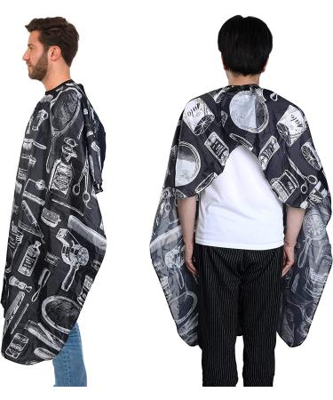 3 Pcs Professional Barber Cape Set for Adults - Waterproof Hairdressing Salon Capes with Adjustable Snap Closure - Buy Online on GoSupps.com