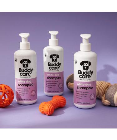 BuddyCare White Dog Shampoo - Brightening & Deep Cleaning Aloe Vera Formula (500ml) | Fresh Fragrance & Pro-vitamin B5 - Buy Online on GoSupps.com