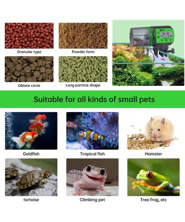 SUNWEN Automatic Fish Feeder with 2 Timer Dispensers - 7oz Auto Fish Food Feeder for Aquarium - Ideal for Vacation - LED Screen Included - Buy Online on GoSupps.com