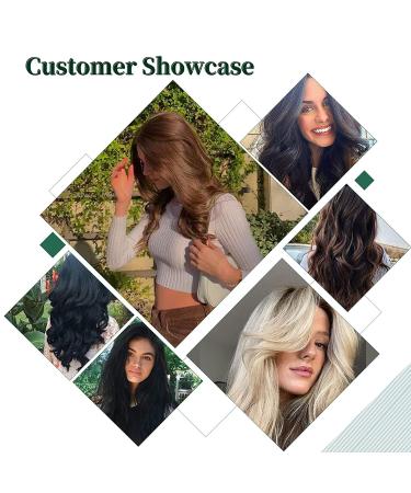 40cm Balayage Real Hair Extensions - Medium Brown & Platinum Blonde Highlights - 100g Remy Weave #6/60A - 16 Inch - Buy Online on GoSupps.com