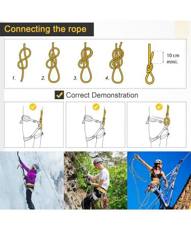 Enjohos Climbing Belt - Fall Protection Safety Waist Strap for Mountaineering & Outdoor Sports (Gray Yellow) | Half-Body Hip Protection - Buy Online on GoSupps.com