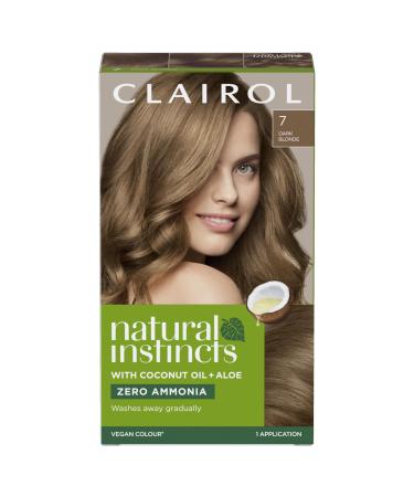 Clairol Natural Instincts Semi-Permanent No Ammonia Hair Dye 7 Dark Blonde 7 Dark Blonde 1 count (Pack of 1)