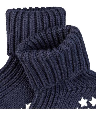 FALKE Unisex Baby Catspads Cotton Slipper Socks | Thick & Warm | Printed Silicone Nubs | Improved Grip | 1 Pair - Dark Marine Blue - Buy Online on GoSupps.com
