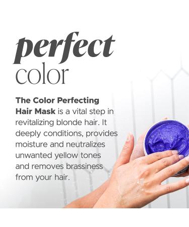 Herbalosophy Color Perfecting Purple Hair Mask - Salon-Quality Toning Mask for Blonde Hair, Eliminates Brassiness and Yellow Tones, Adds Shine, Protects Hair Color with Natural Ingredients - Buy Online on GoSupps.com
