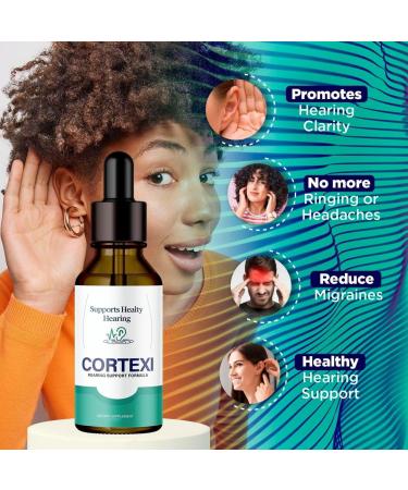 4Pcs Cortexi Ear Drops | 30ml Cortexi Hearing Support Drops | Cortexi Ear Drops | Official Formula | Cortexi Drops | Cortexi Reviews | for Ear Health | Hearing Support | Healthy Eardrum - Buy Online on GoSupps.com