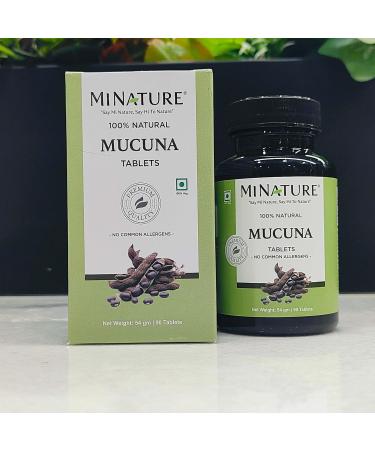 Mucuna Tablets by mi Nature| | Pure & Natural herb | Free from Chemical & Preservative| Plant Based Gluten Free |90 Tablet 45 Days Supply 1000mg - Buy Online on GoSupps.com