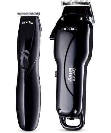 Andis Professional Cordless Fade Combo - Envy Lithium-Ion Clipper & Slimline Pro Li Trimmer Bundle with Neck Duster - Buy Online on GoSupps.com