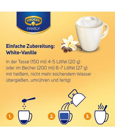 KR GER Family Cappuccino White 500g - Premium Instant Coffee | Buy Online for International Shipping - Buy Online on GoSupps.com