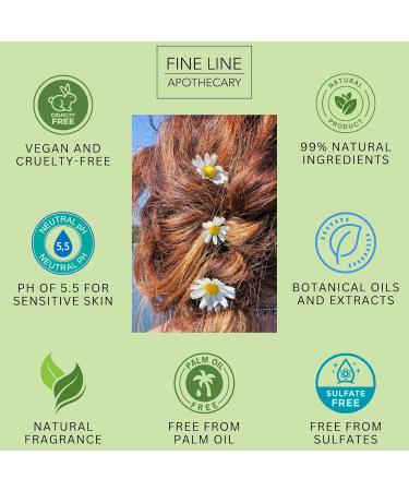 99% Natural SOOTHING SHAMPOO - ALOE VERA CALENDULA & LAVENDER - 250 ml - by Fine Line Apothecary. Sulfate Free Paraben Free. Concentrated. pH Balanced Gentle Suitable for Sensitive Skin - Buy Online on GoSupps.com