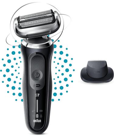 Braun Series 7 Electric Shaver for Men with Precision Trimmer - Wet & Dry Foil Razor - 100% Waterproof - UK 2 Pin Plug - Silver - Which Best Buy S7 70-N1200 - Buy Online on GoSupps.com