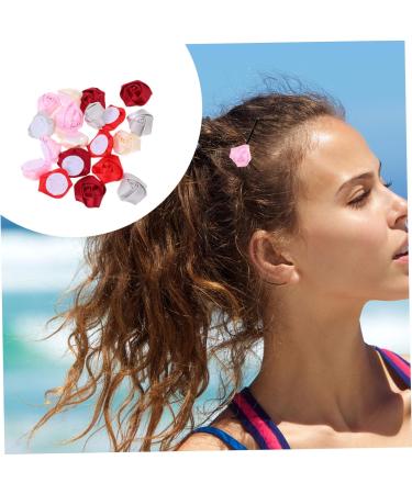 Housoutil 100 Pcs Headwear Material Wedding Hair Accessories Diy Hair 3d Rosebud Diy The Flowers Crafts Bride 3.5X3.5cmx5pcs Assorted Colorx5pcs - Buy Online on GoSupps.com