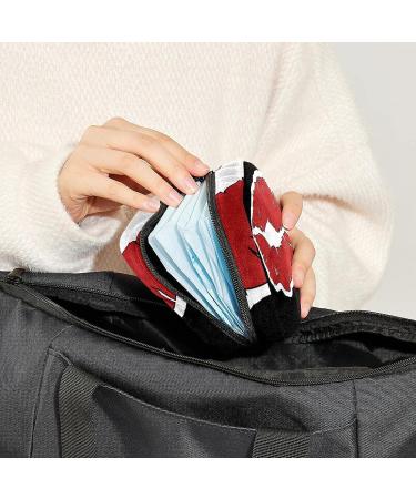 Anna Cowper Red Mouth Sanitary Napkin Storage Bag - Portable Period Pouch for Women and Teens - Multi-Colored - Buy Online on GoSupps.com