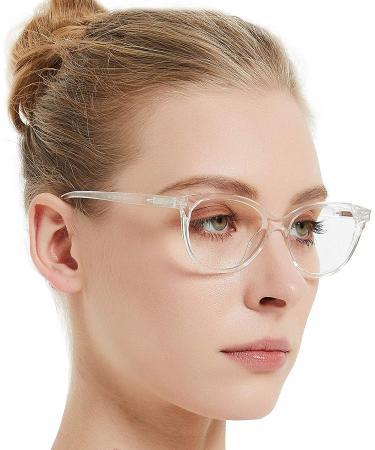 Round Fashion Reading Glasses for Women | MARE AZZURO Clear Readers 1.75x Magnification | Available in Various Powers - Buy Online on GoSupps.com
