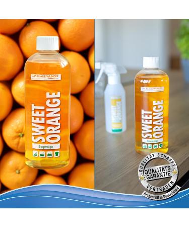 Blue Miracle Orange Concentrate | Universal Cleaner & Fat Remover | 3 x 750 ml | Floor Bathroom & Kitchen Cleaner with Spray Bottle - Buy Online on GoSupps.com